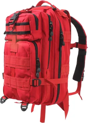 Rothco Trauma Kit Backpack - Includes Over 190 Emergency Survival Items for Any Situation - Red