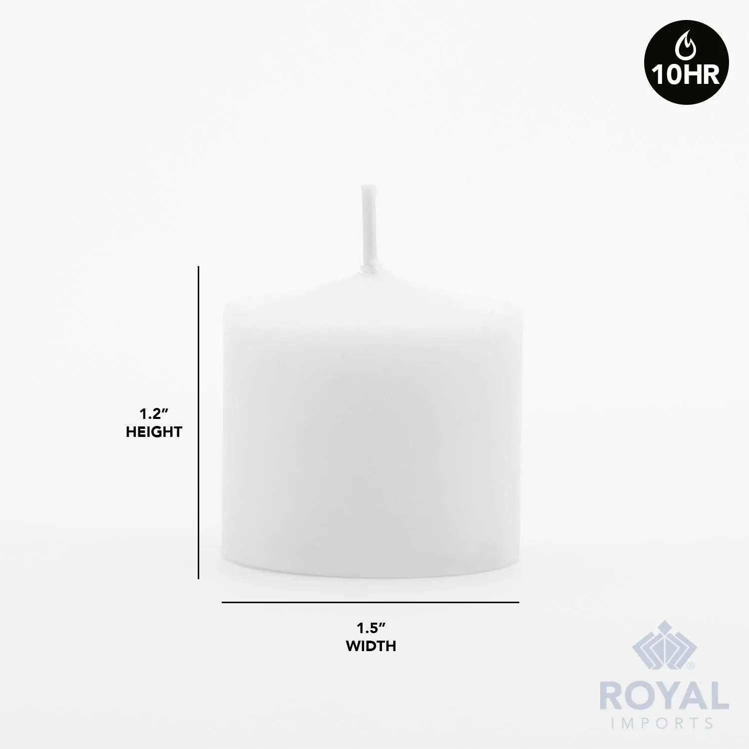 Royal Imports Votive Candle, Unscented White Wax, Box of 72, for Wedding, Birthday, Party, Spa, Holiday & Home Decoration (10 Hour Burn Time)