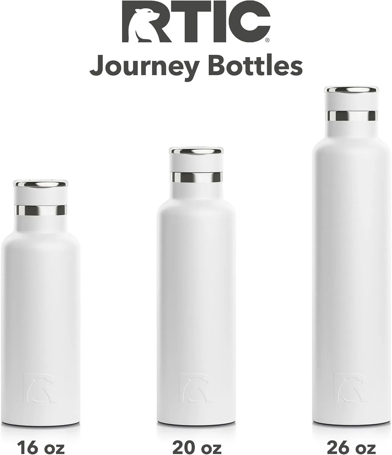 RTIC 26oz Journey Bottle Metal Stainless Steel Vacuum Insulated, BPA Free, Reusable, for Water, Hot and Cold Drinks, Travel, Sports, Camping, Orchid