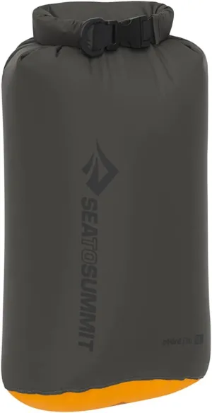 Sea to Summit eVac Dry Bag, Roll-Top Compression Sack, 5 Liter, Beluga Black