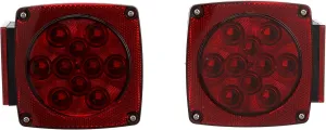 SEACHOICE Trailer Light Kit, LED, Waterproof, Red