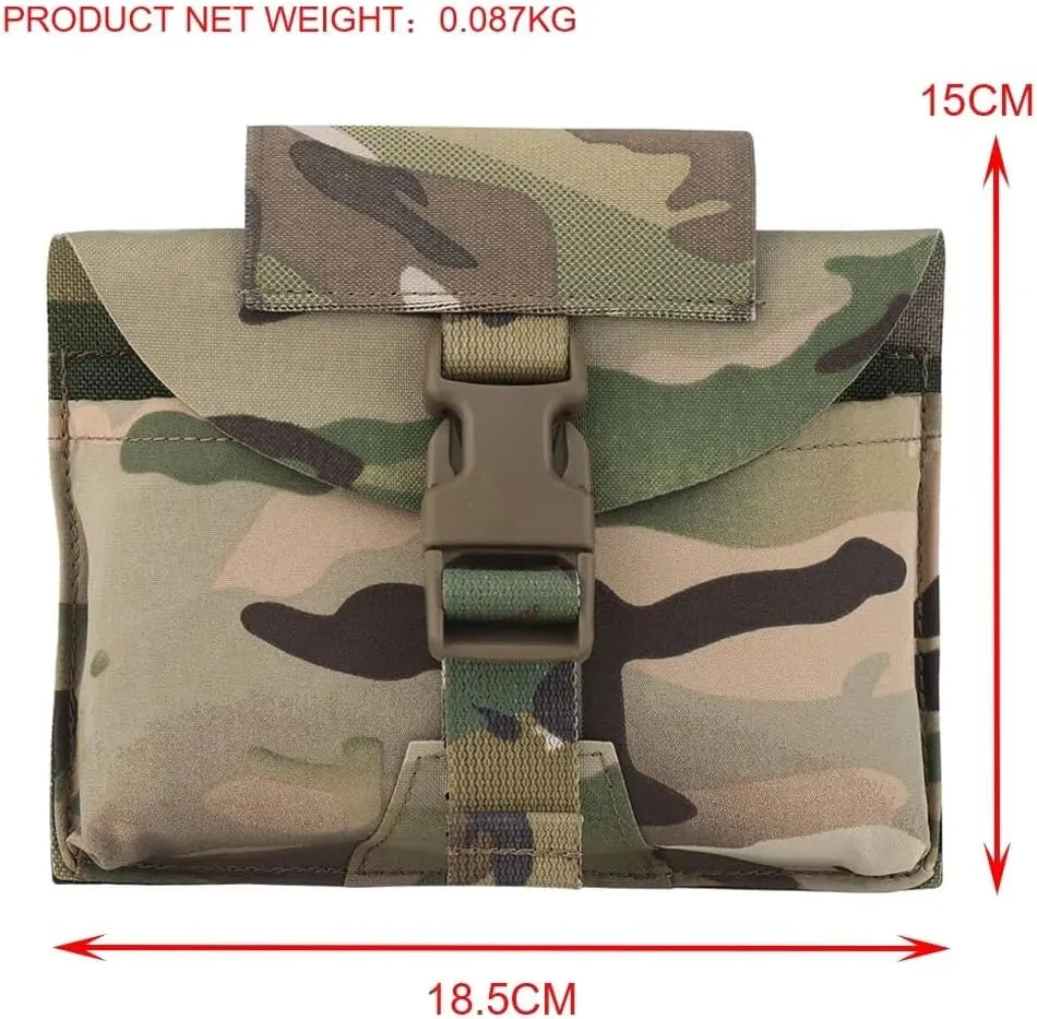 Seal Tactical Medical Bag Quick Release Waist Belt Pack Hunting Vest Emergency Tools Pack Military Medical First Aid Kit (Black)