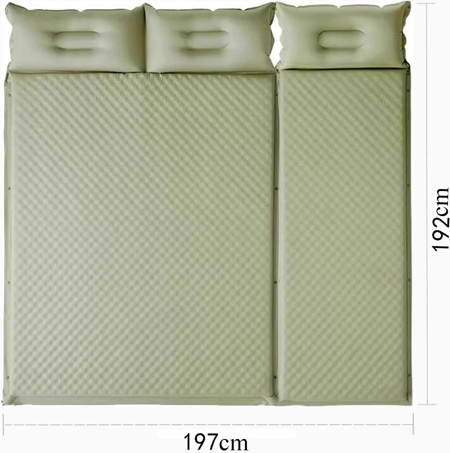 Self Inflating Camping Mat, Portable Ultralight Inflatable Sleeping Mat, for Camping, Hiking, Backpacking,Triple
