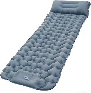 Self-Inflating Camping Pad Sleeping Mat - Portable Air Mattress Pad Thick Comfortable Sleep Pads with Built-in Inflatable Pump Durable Compact Light for Backpacking Hiking Camp Outdoor Patio Poolside