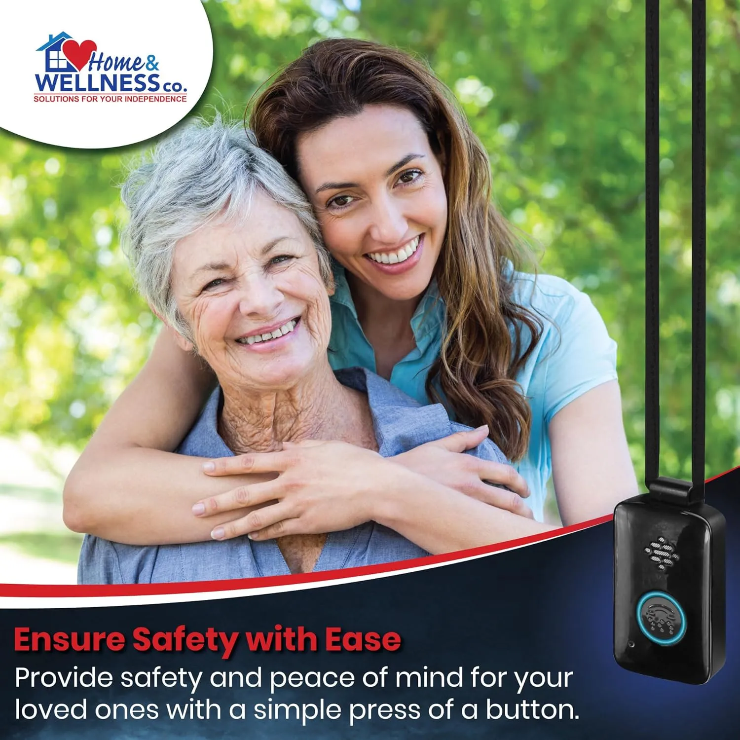 Senior Safety Device-Verizon 4G Cellular Medical Alert-No Fall Detection - Long Battery Life - 4 Months Service Included - Nationwide Coverage - Extended Battery Life - Peace of Mind and Independence