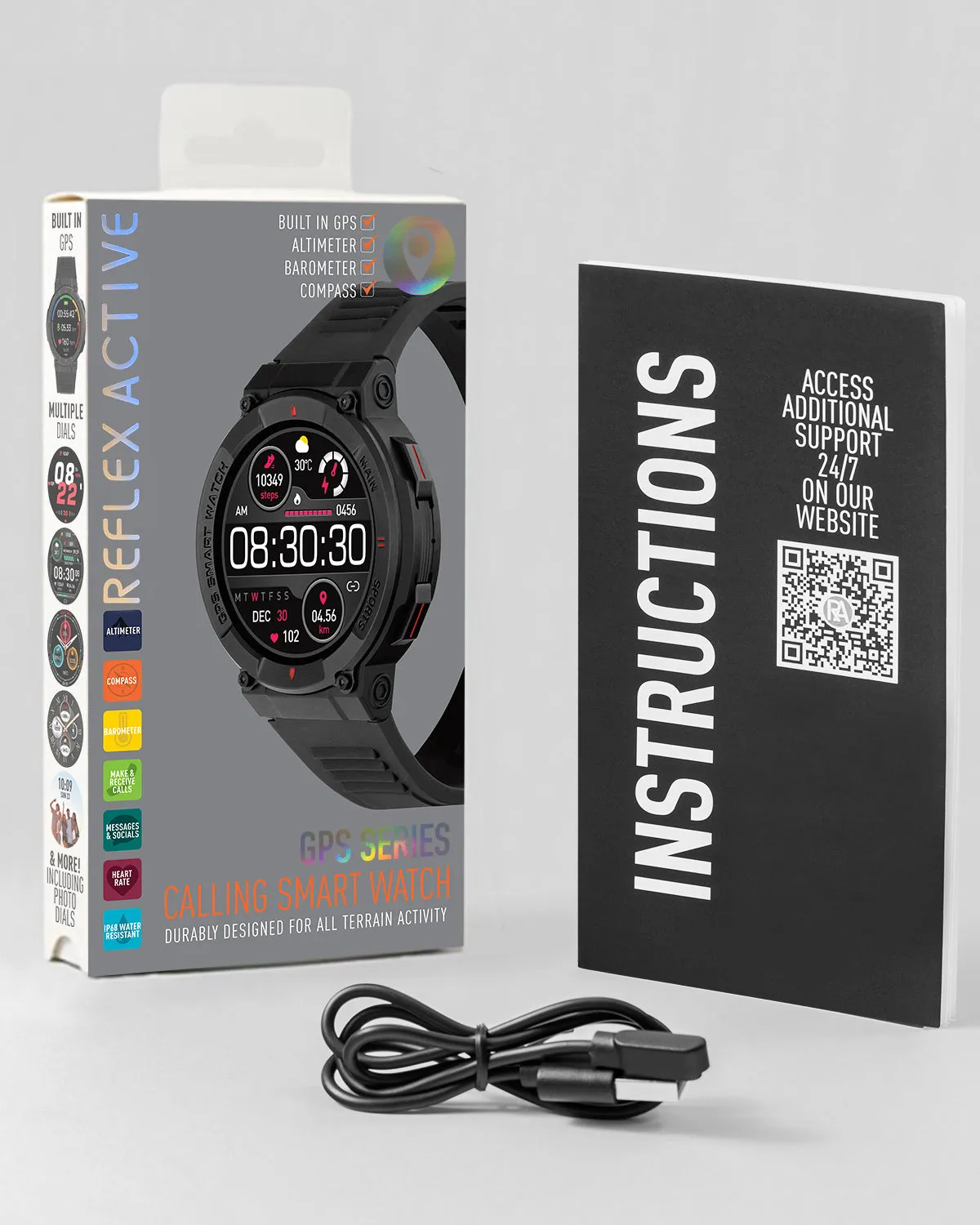 Series 43 Silicone Strap GPS Sports Smart Watch