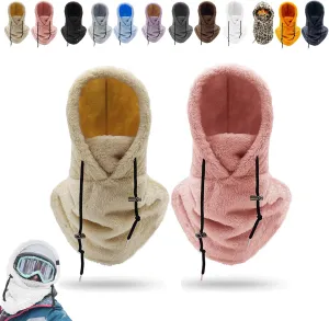 Sherpa Hood Ski Mask, Wildson Sherpa Hood, Sherpa Hood High Polar Velvet Ski Mask, Winter Balaclava for Cold Windproof