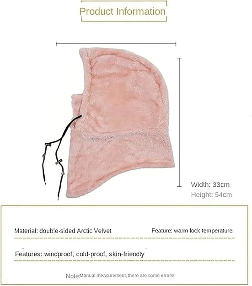 Sherpa Hood Ski Mask, Wildson Sherpa Hood, Sherpa Hood High Polar Velvet Ski Mask, Winter Balaclava for Cold Windproof