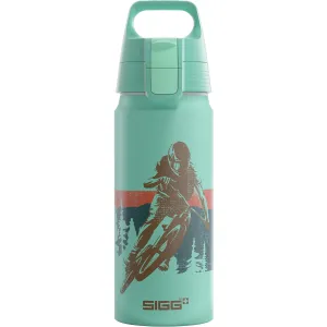 SIGG - Aluminium Water Bottle For Kids - WMB ONE Race - Suitable For Carbonated Drinks - Leakproof - Lightweight - BPA Free - Climate Neutral Certified - School & Sports - Glacier - 20 Oz