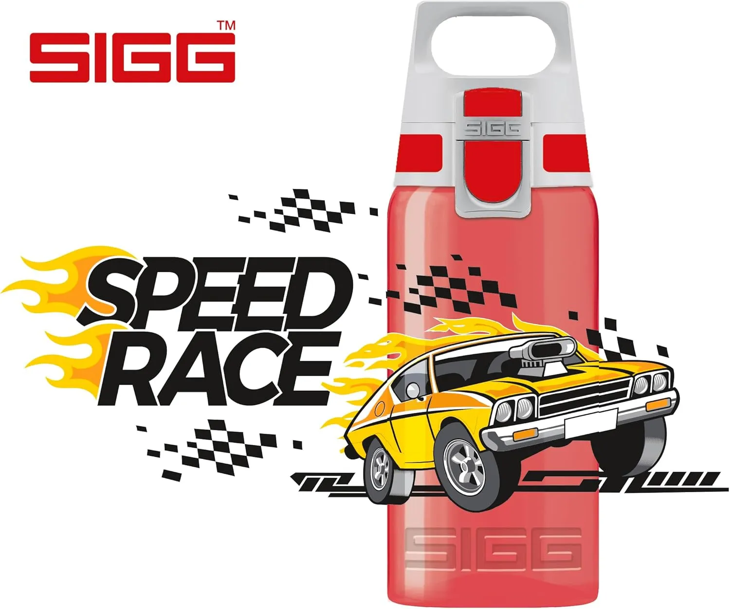 SIGG - Kids Water Bottle for School, Sports - VIVA ONE - Made in Germany - Dishwasher Safe - Carbonated Drinks - 17 Oz