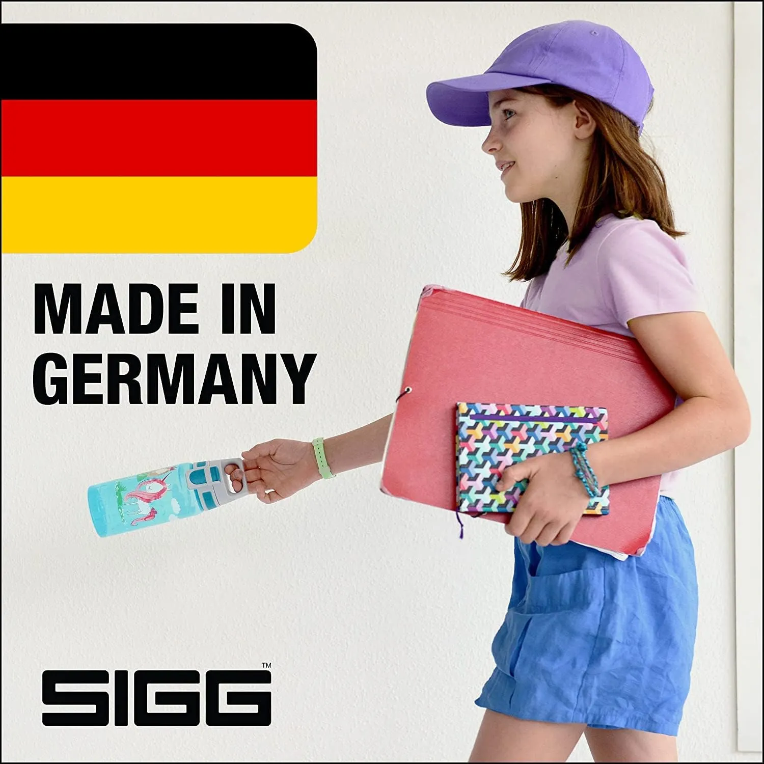 SIGG - Kids Water Bottle for School, Sports - VIVA ONE - Made in Germany - Dishwasher Safe - Carbonated Drinks - 17 Oz