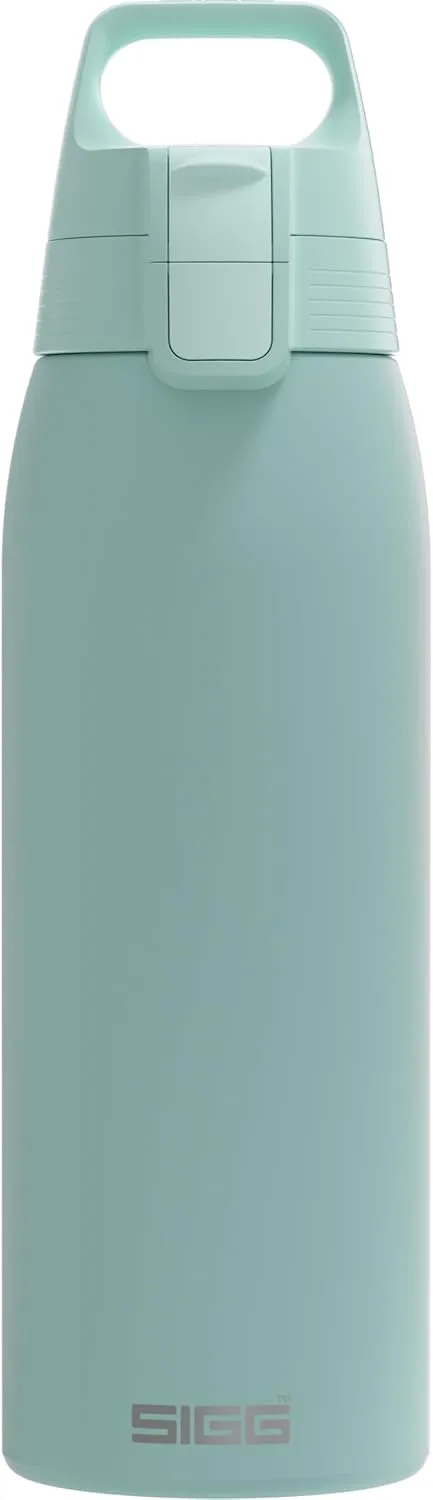 SIGG - Reusable Water Bottle - Shield ONE Glacier - Leakproof - Recyclable - BPA Free - Light blue - 34 Oz