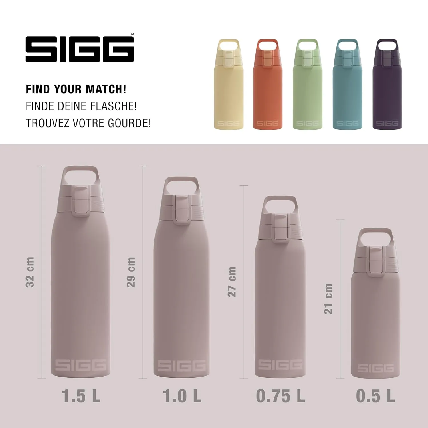 SIGG - Shield Therm- Stainless Steel Insulated Water Bottle - Carbonated Drinks, Leakproof, BPA Free, Recycled, 25, 34Oz