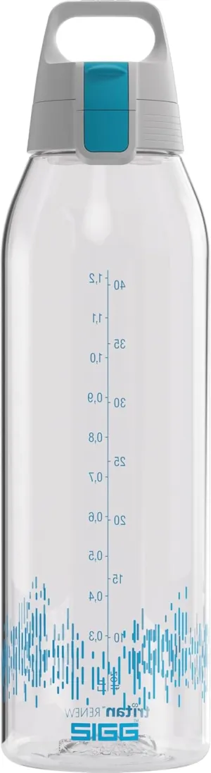 SIGG - Tritan Renew Transparent Water Bottle - Total Clear ONE MyPlanet - For Carbonated Beverages - Dishwasher Safe - With Fruit Strainer - Leakproof & Lightweight - BPA Free - 17 Oz / 25 Oz / 51 Oz