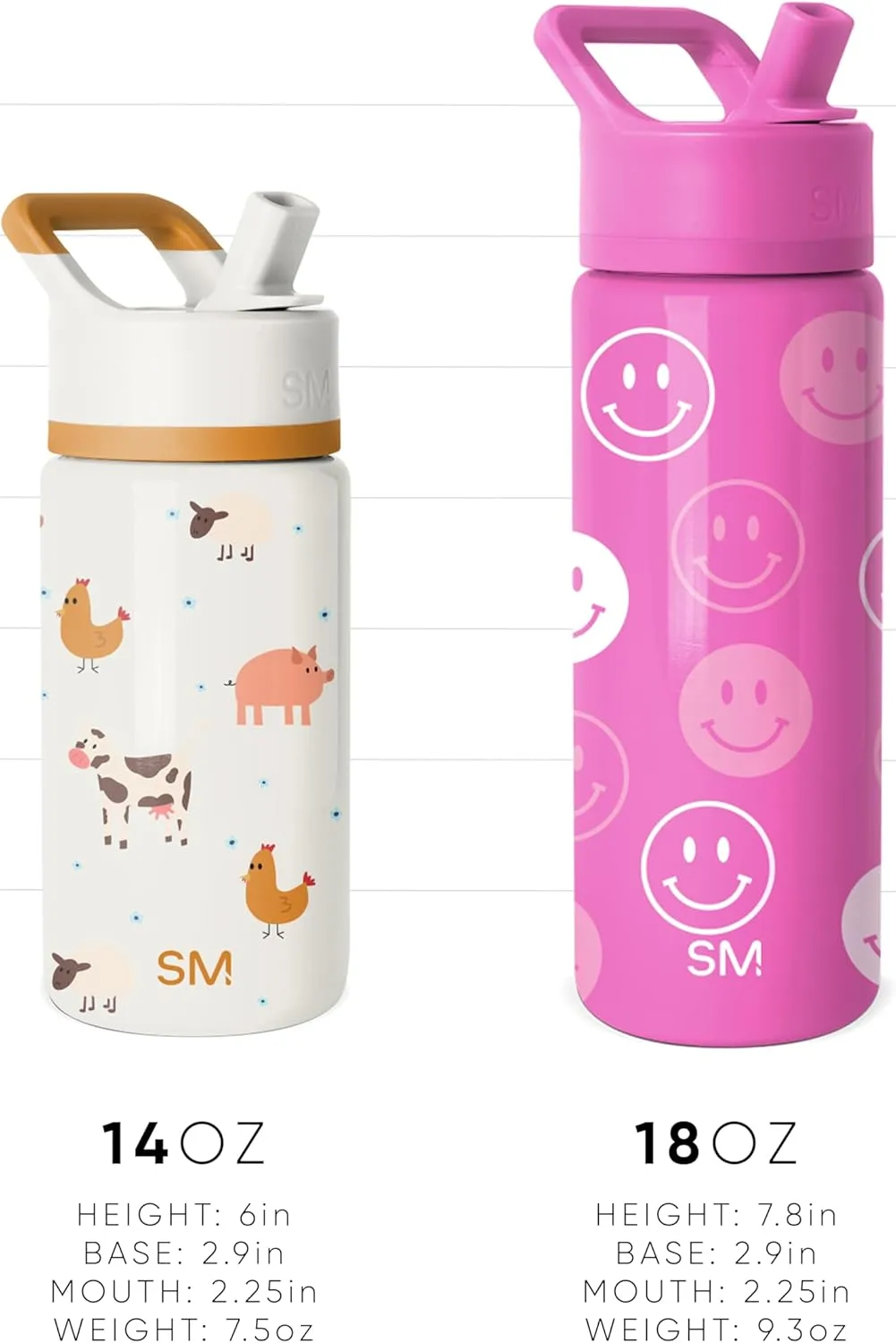 Simple Modern Kids Summit Water Bottle with Straw Lid | Marvel 18oz Stainless Steel Cup Insulated Tumbler for Boys, Girls, School | I Am Groot