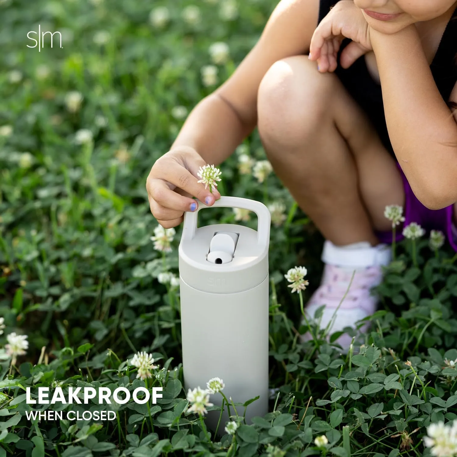 Simple Modern Kids Water Bottle with Straw lid | Insulated Stainless Steel Thermos | Reusable Water Bottles for Girls, School & Sports | Leak Proof & BPA Free | Mesa Collection | 16oz, Buttercup