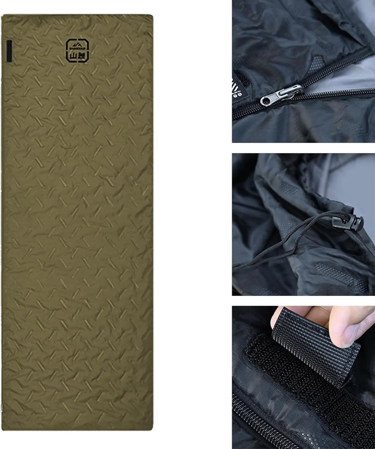 Sleeping Bag Equipment Portable with Storage Pouch Quilt Warm Camping Sleep Bag for Camping Mountaineering Outdoor Activities