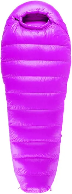 Sleeping Bag Filling 800g White Goose Down Winter Sleeping Bag Ultralight Backpacking Mummy Down Sleeping Bag for Lightweight Hiking & Camping(Purple)