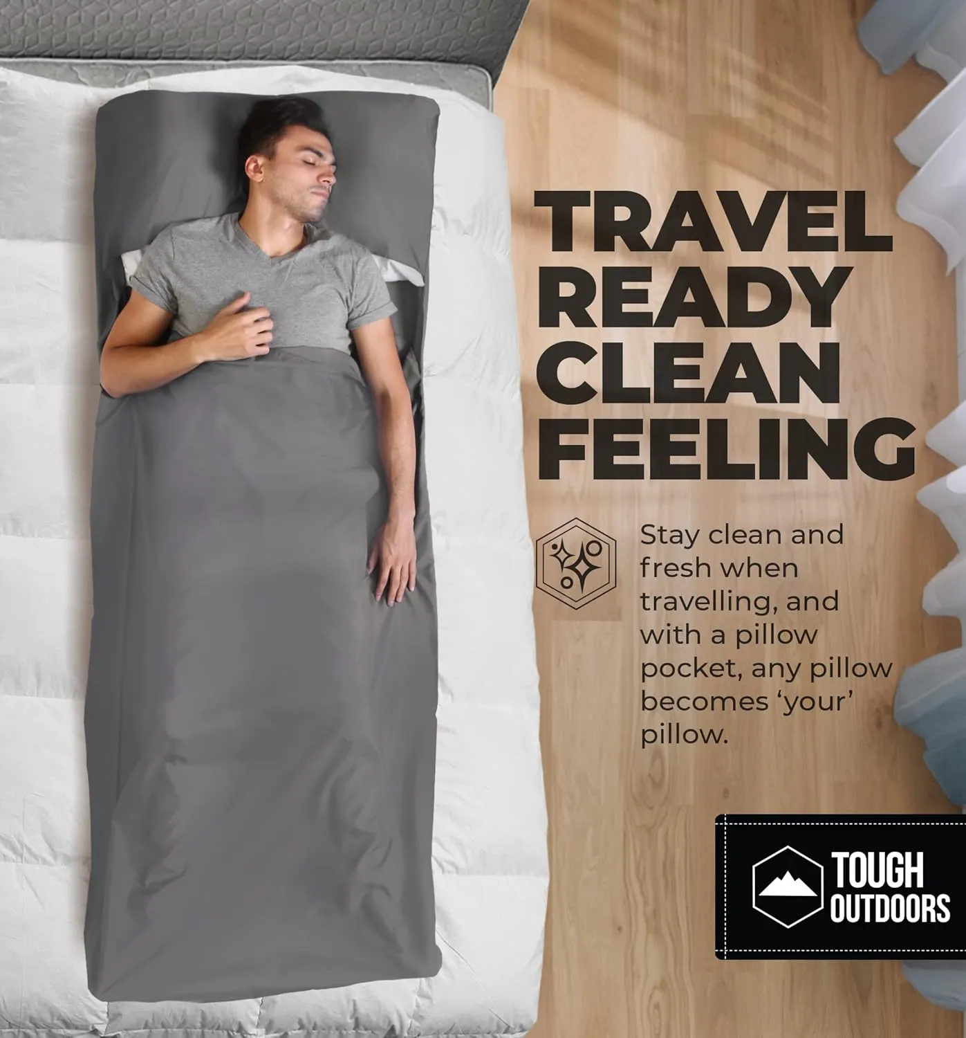 Sleeping Bag Liner - Adult Sleep Sack & Travel Sheets for Hotel - Travel Sleep Sack, Camping Sleeping Bag Liners for Cold Weather