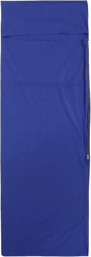 Sleeping Bag Liner, Lightweight Single Outdoor Camping Sack Adult Sleep Ultralight Portable Soft Travel Sheets Washable Zippered Inner Liner for Backpacking Hotel Hostels