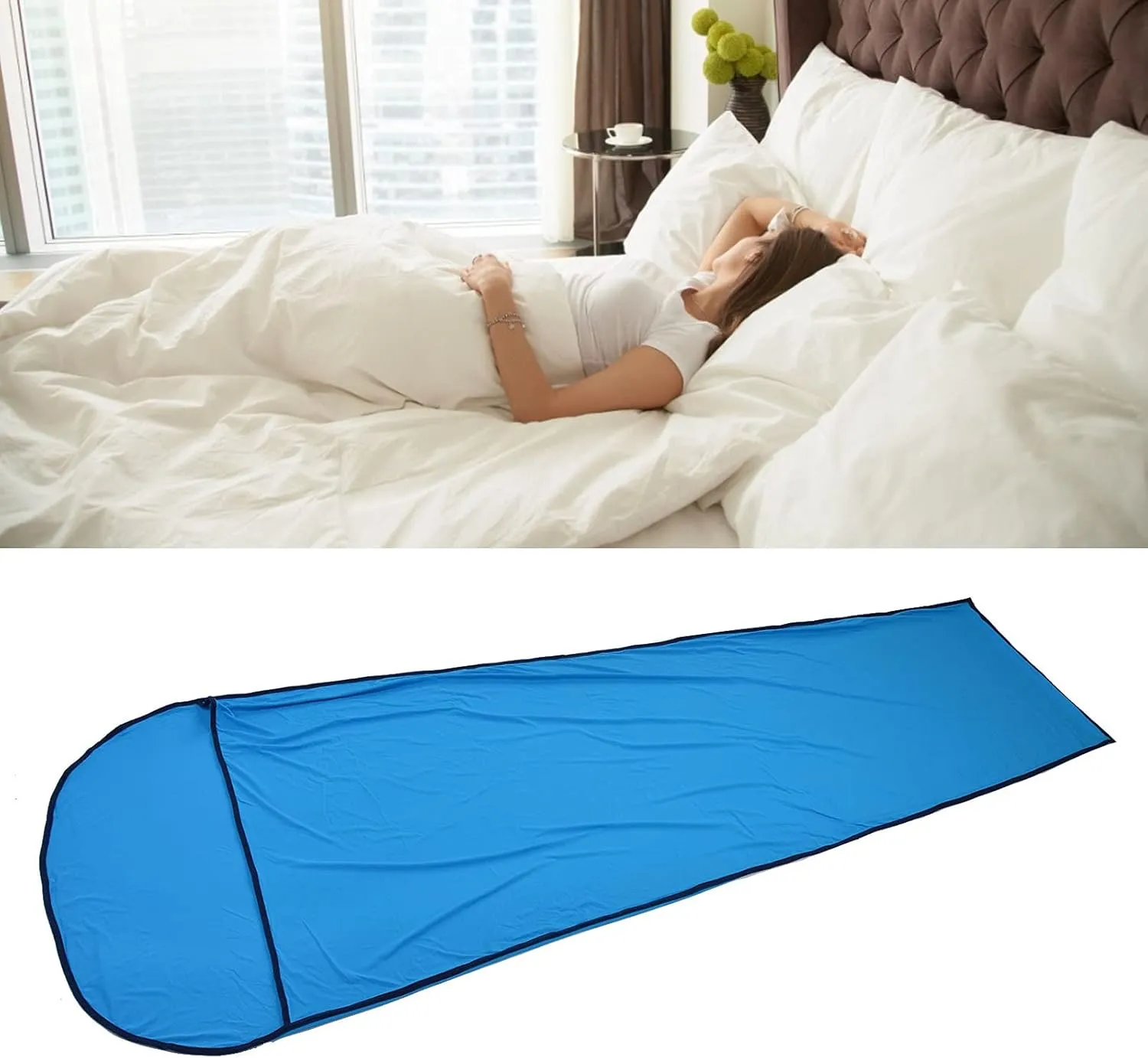 Sleeping Bag Liner Ultralight Multifunctional Elastic Sleeping Sack Liner for Outdoor Camping
