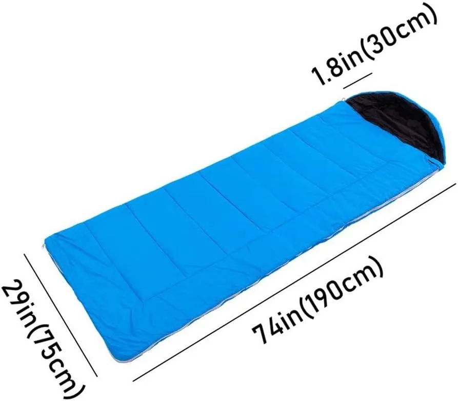 Sleeping Bag, Ultralight Outdoor Envelope-Shaped Sleeping Bag Portable Compact with Compression Sack 4 Seasons Comfortable for Camping