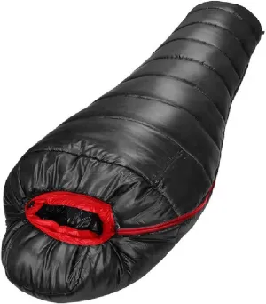 Sleeping Bags Warm Sleeping Bag 4 Seasons Lightweight Portable Waterproof Camping White Down Mummy Sleeping Bag with Compression Sack