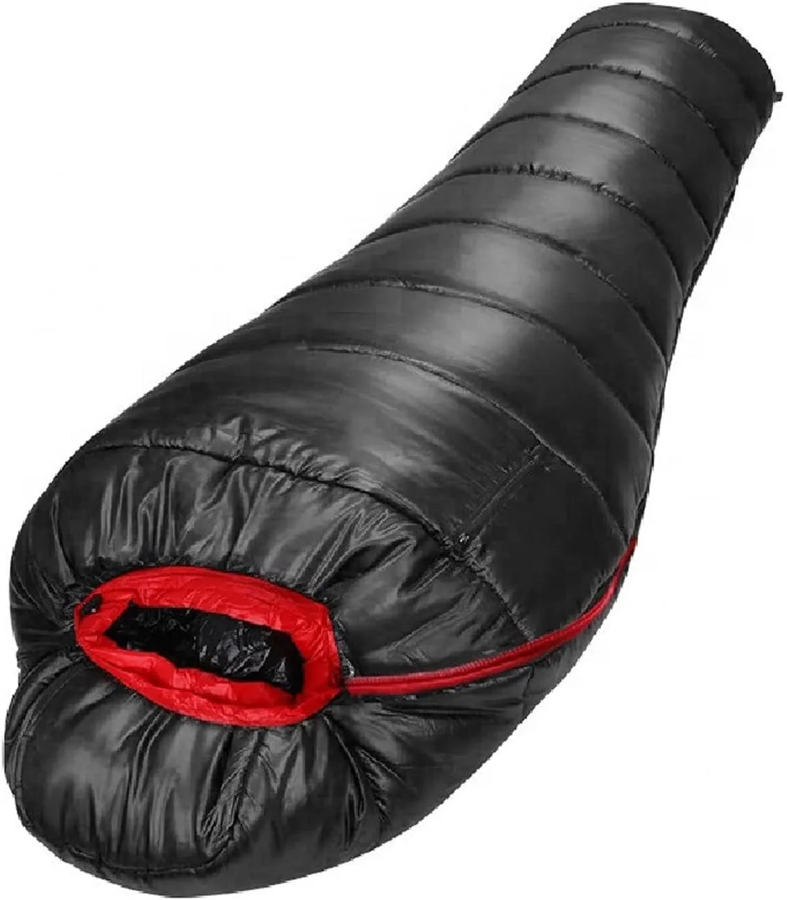 Sleeping Bags Warm Sleeping Bag 4 Seasons Lightweight Portable Waterproof Camping White Down Mummy Sleeping Bag with Compression Sack