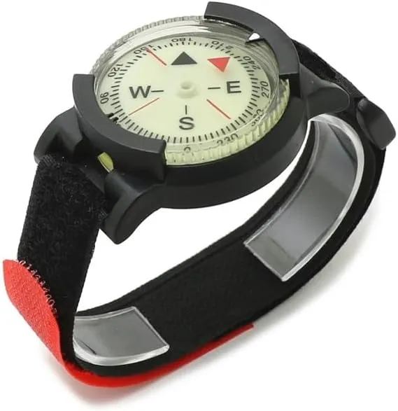Small Diving Needle Compass Waterproof High Precision Watch Compass Stable Direction with Luminous