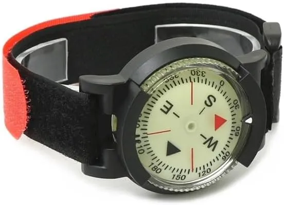 Small Diving Needle Compass Waterproof High Precision Watch Compass Stable Direction with Luminous
