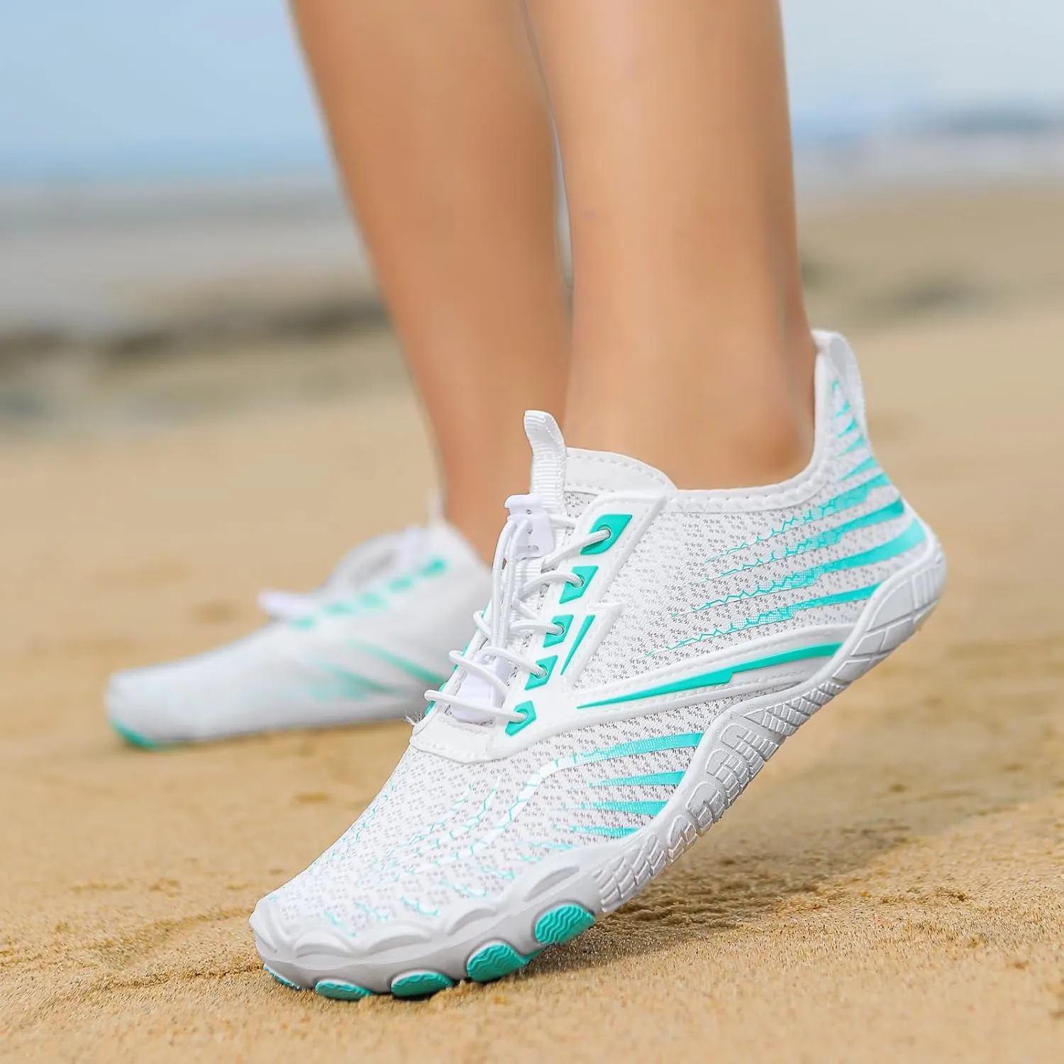 Smoneyful Grounded Barefoot Shoes Women Men, Waterproof, Non Slip Hiking & Walking Footwear with Wide Toe Box, for Women's Hiking, Neuropathy Comfort, Water Activities