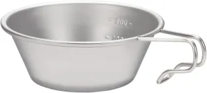 Snow Peak E-203 Stainless Steel Shera Cup, Lightweight, Outdoor Camping