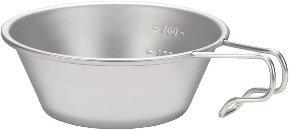 Snow Peak E-203 Stainless Steel Shera Cup, Lightweight, Outdoor Camping