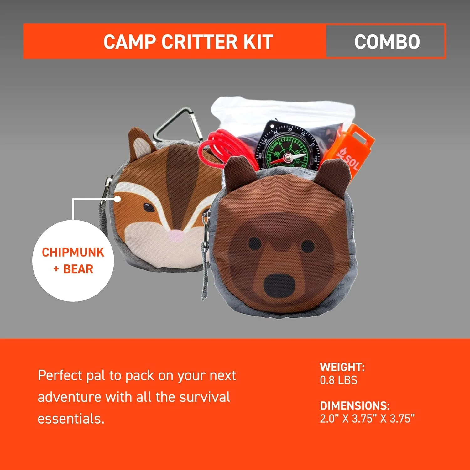 S.O.L. Survive Outdoors Longer Camp Critter Combo