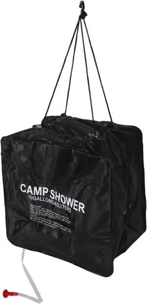 Solar Shower Bag 40l Easy Camping Bathing for Outdoor Adventures Portable Lightweight