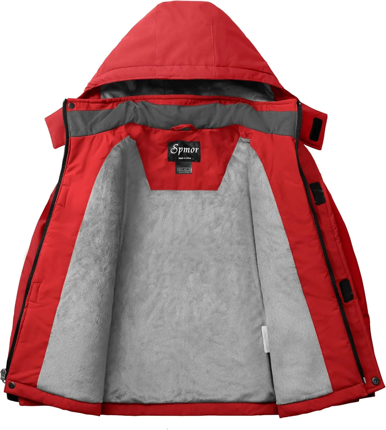 Spmor Boys Waterproof Ski Jacket Warm Coat Windproof Winter Snowboarding Jacket