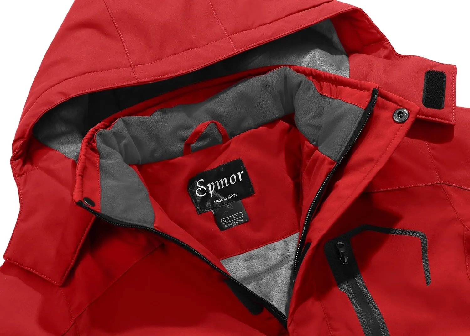 Spmor Boys Waterproof Ski Jacket Warm Coat Windproof Winter Snowboarding Jacket