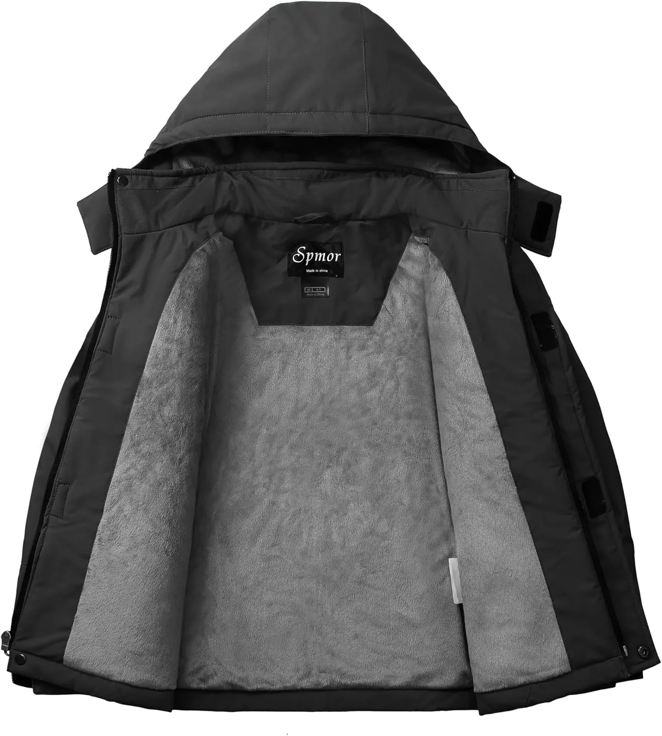Spmor Boys Waterproof Ski Jacket Warm Coat Windproof Winter Snowboarding Jacket