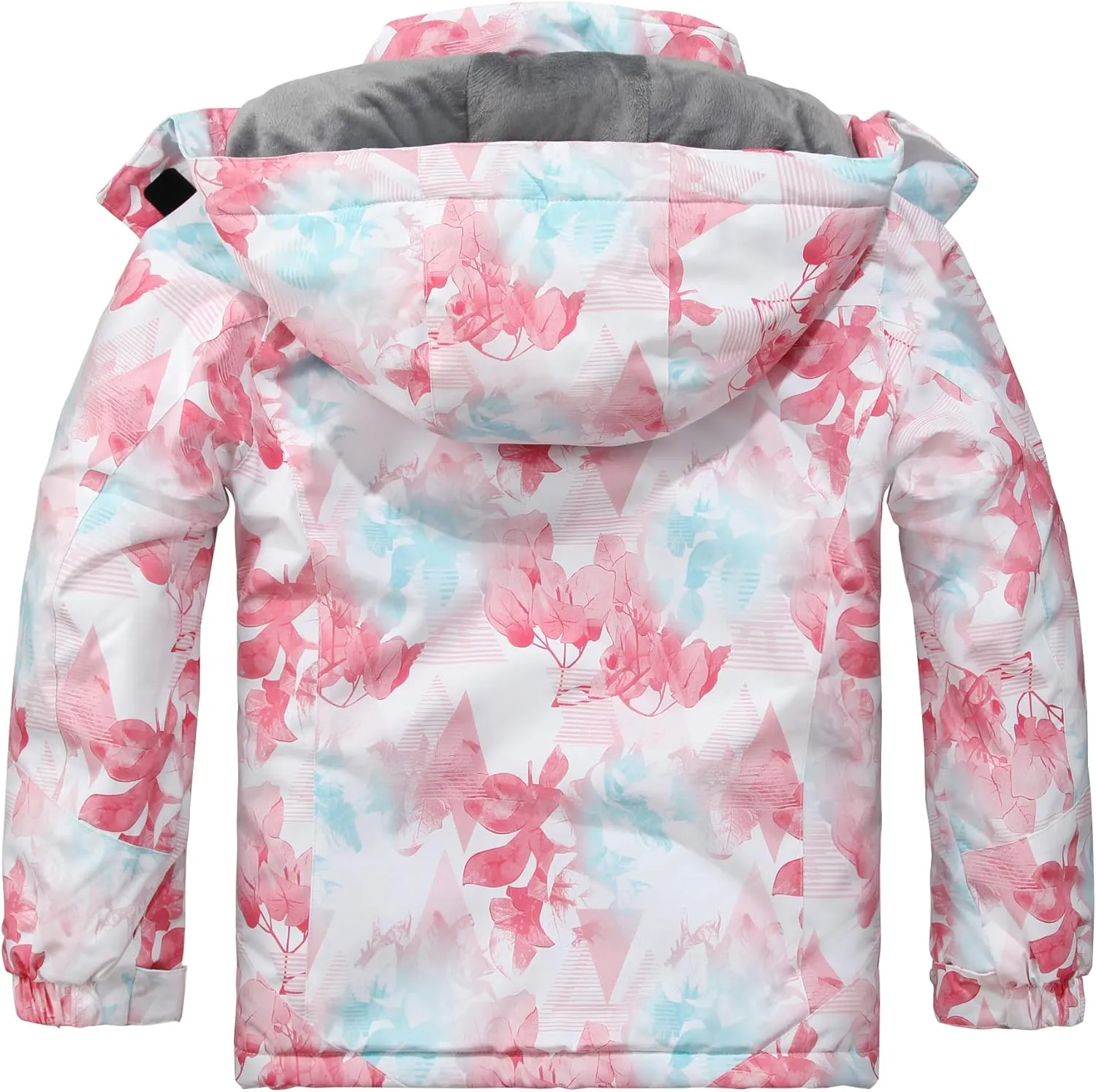 Spmor Girls' Waterproof Ski Jacket Warm Coat Windproof Winter Snowboarding Jacket