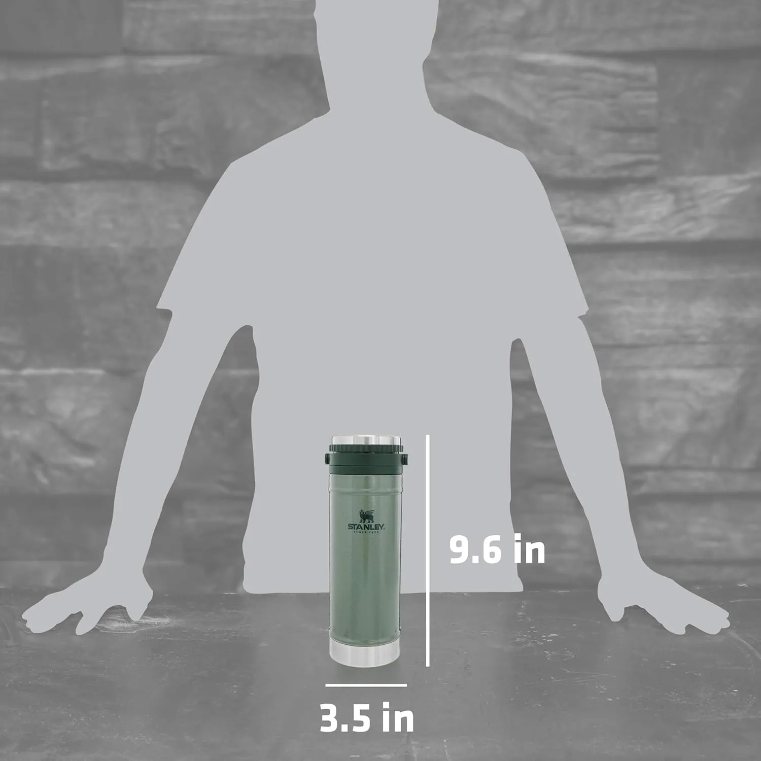 Stanley Travel Mug with Integrated French Press 16 oz | 5 Minute Brew, 4 Hours Hot, Leakproof Lid | Mesh Filter for Coffee Grounds | Insulated Stainless Steel Coffee Maker | BPA-Free