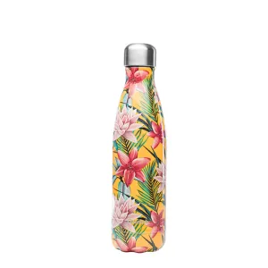 Steel Fast response Tropical Qwetch Yellow Best-selling items Bottle Flowers Insulated - Stainless