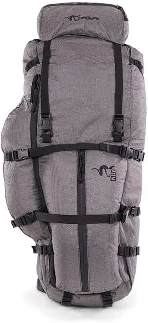 Stone Glacier Terminus 8700 Internal Frame Backpack, 8700 Cubic Inch, Graphite, Ultralight, Tear-Resistant, Hydration Compatible, Made in USA (50103-GT-L)