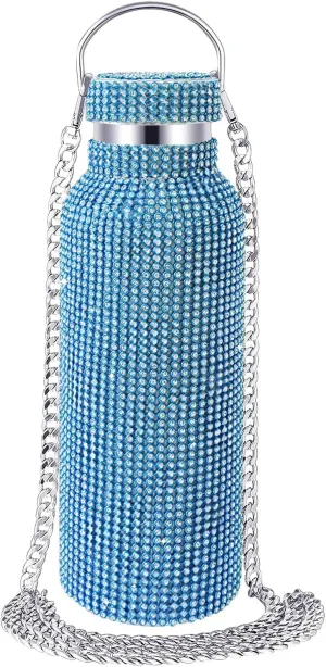 Stylish Rhinestone Water Bottle - 25 Oz Large Capacity, Insulated Stainless Steel, Design, and Easy to Carry, Day Hydration