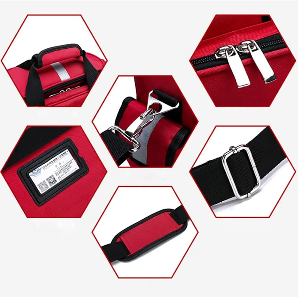 Survival Kit First Aid Kit Empty Tactical Trauma Bag Emergency Kit, First Aid Medical 1st Aid Backpacks Back Pack for First Aid for Camping Hiking Trekking(Red)