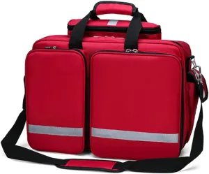 Survival Kit First Aid Kit Empty Tactical Trauma Bag Emergency Kit, First Aid Medical 1st Aid Backpacks Back Pack for First Aid for Camping Hiking Trekking(Red)