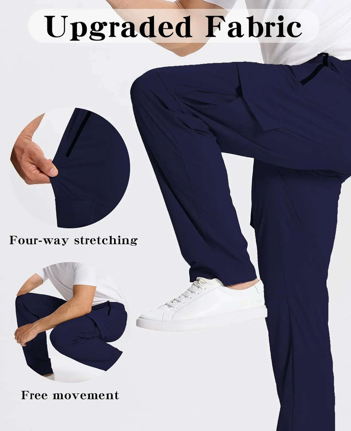 Susclude Waterproof Hiking Pants Men Lightweight Quick Dry Men's Hiking Pants
