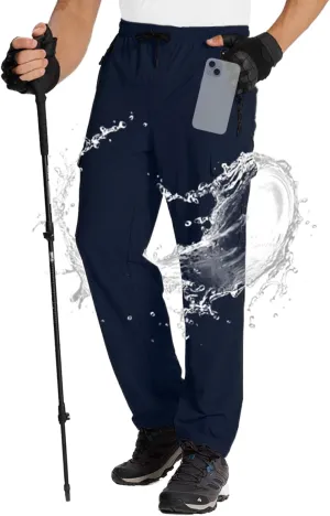 Susclude Waterproof Hiking Pants Men Lightweight Quick Dry Men's Hiking Pants