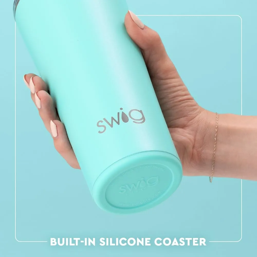 Swig Life 22oz Insulated Tumbler, Travel Coffee Tumbler with Lid, Cup Holder Friendly Travel Coffee Mug, Stainless Steel Thermos (Boho Desert)