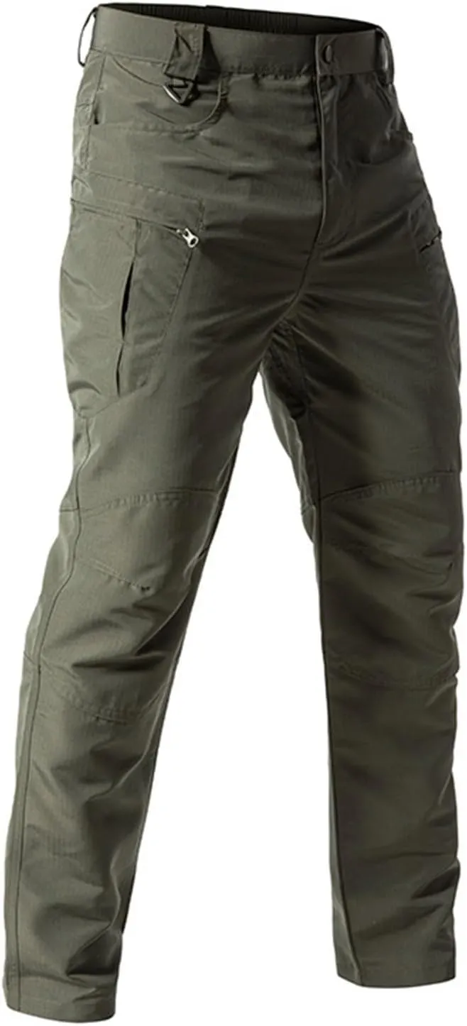 Tactical Pants for Men Waterproof Construction Cargo Pants with Pockets Ripstop Hiking Big and Tall Work Pants