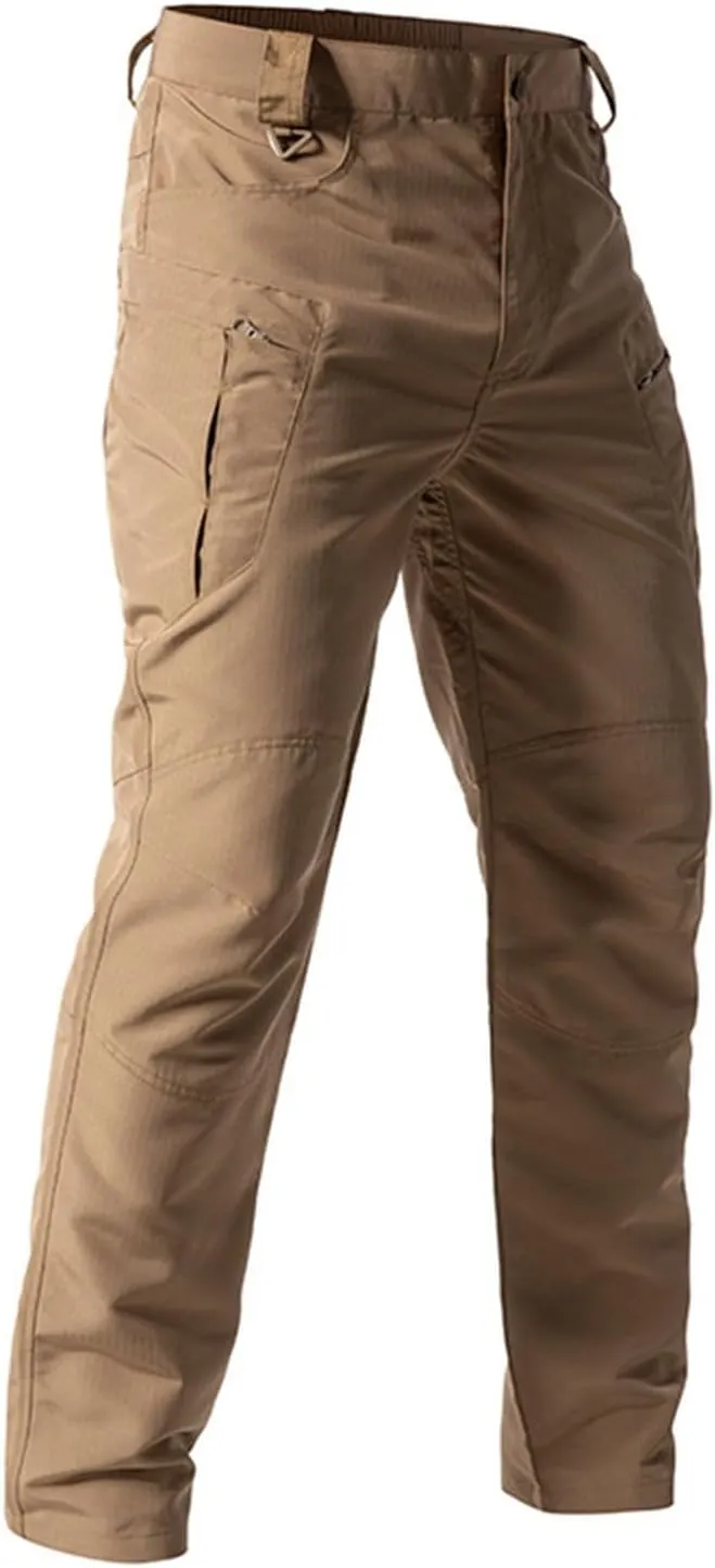 Tactical Pants for Men Waterproof Construction Cargo Pants with Pockets Ripstop Hiking Big and Tall Work Pants